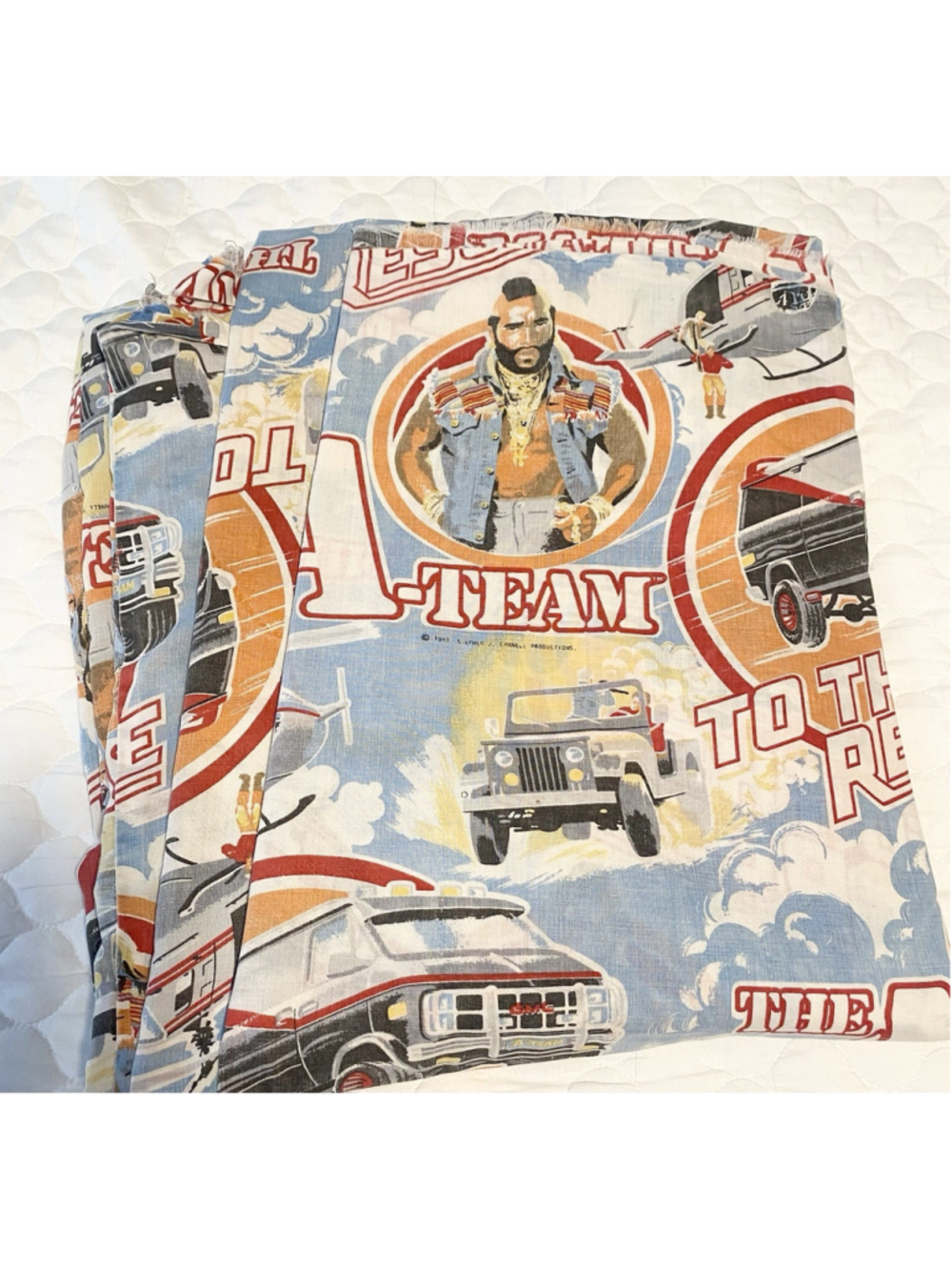 Vintage 1983 The A-Team Double Duvet Cover Comforter Shell Mr. T 64x78